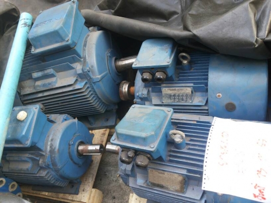 ขายมอเตอร์ไฟฟ้า(มือสอง)ยี่ห้อ Inline ขนาด 25,50,75 แรง 1450 RPM 380/660V