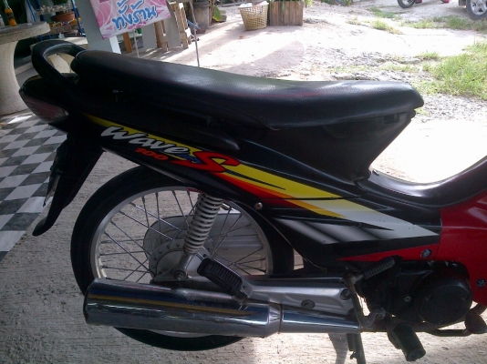 ขาย!เวฟ100 ไมล์ลาย ปี46 รถเครื่องเดิมแน่นๆ  พร้อมใช้ ทะเบียน+เอกสารโอน ภาษีไม่หมด