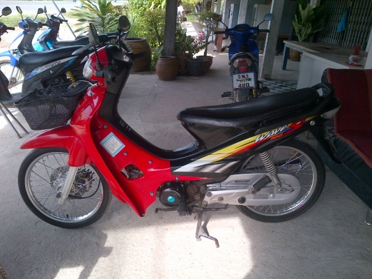 ขาย!เวฟ100 ไมล์ลาย ปี46 รถเครื่องเดิมแน่นๆ  พร้อมใช้ ทะเบียน+เอกสารโอน ภาษีไม่หมด