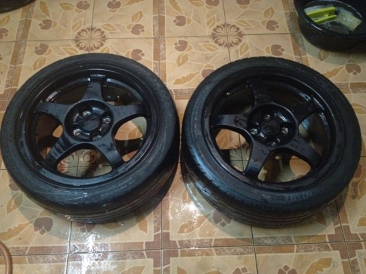 ขายแม็กซ์มือ2 ขอบ 16 4รู100+ยาง ราคา 3400 บาท ถูกๆๆ 1 คู่