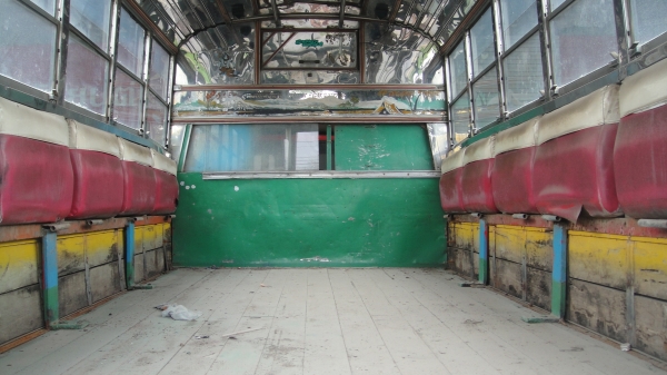 หลังคาโดยสารแสตนเลส ISUZU NKR เบาะนั่งครบชุดพร้อมใช้