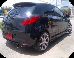 Mazda 2 รุ่น TOPสุด สีดำ สวยเว่อ เว่อ
