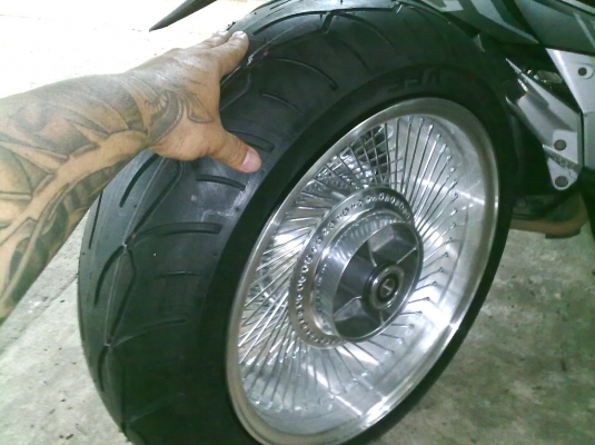 รับทำ ล้อโต STEED ล้อแม็กซี่ลวด 17x7 นิ้ว 104 ซี่ รับทำ ล้อโต STEED ล้อแม็กซี่ลวด 17x7 นิ้ว 104 ซี่