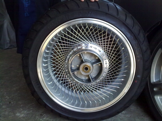 รับทำ ล้อโต STEED ล้อแม็กซี่ลวด 17x7 นิ้ว 104 ซี่ รับทำ ล้อโต STEED ล้อแม็กซี่ลวด 17x7 นิ้ว 104 ซี่