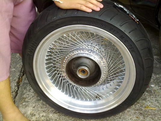 รับทำ ล้อโต STEED ล้อแม็กซี่ลวด 17x7 นิ้ว 104 ซี่ รับทำ ล้อโต STEED ล้อแม็กซี่ลวด 17x7 นิ้ว 104 ซี่