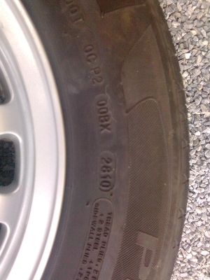 ขอบ15MICHELIN205-60-r15ปี2010+แม็กBMWยางสวยเท่ากัน4ล้อ