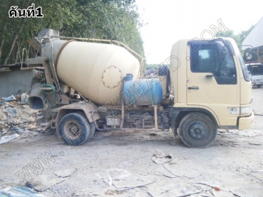 รถบรรทุก 6 ล้อ โม่ปูน ยี่ห้อ HINO โม่ปูน 2.5 คิว (ขายรวม 2 คัน)