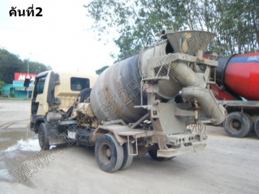 รถบรรทุก 6 ล้อ โม่ปูน ยี่ห้อ HINO โม่ปูน 2.5 คิว (ขายรวม 2 คัน)