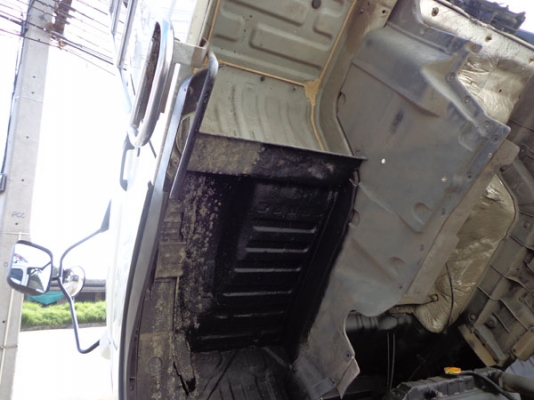HINO MEGA FL1J 10 ล้อ 1 เพลา รถห้าง 220 แรงม้า JO8C TURBO INTERCOOLER EURO2 กระบะเหล็กคอกสูง ยาว 7.5
