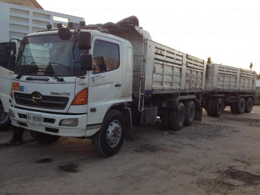 ขายรถพ่วงดํ๊ม hino mega 260 ลูก3เพลาลงเล่มแล้ว