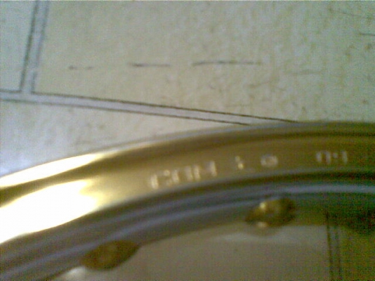 ขายล้อ COM แท้ 17x1.20 สองสี ทองเงิน 1 คู่ ราคา 500 โทร 0831799040 โส