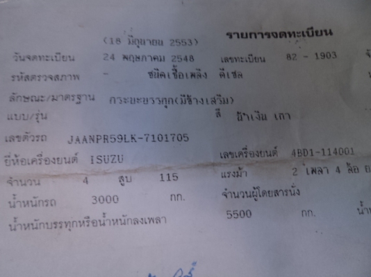 ขายรถอีซูซุ115แรงม้า สภาพสวยๆพร้อมใช้งานคับ