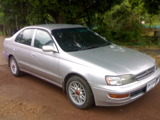 ขายโตโยต้าท้ายโด่งปี93 เครื่อง1600 เกียร์ธรรมา ติดแก๊สหัวฉีด ลดเหลือ105000คับ