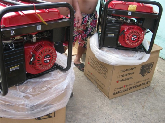 ขายเครื่องปั่นไฟราคาถูก 5 KVA . สตาร์ทมือครับ