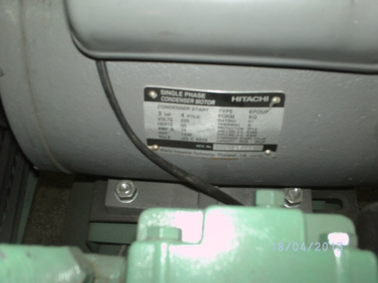 ขายด่วน ปั๊มลม ฟูเชง 3hp ไฟ220V  สภาพดีมาก พร้อม เคน ยก