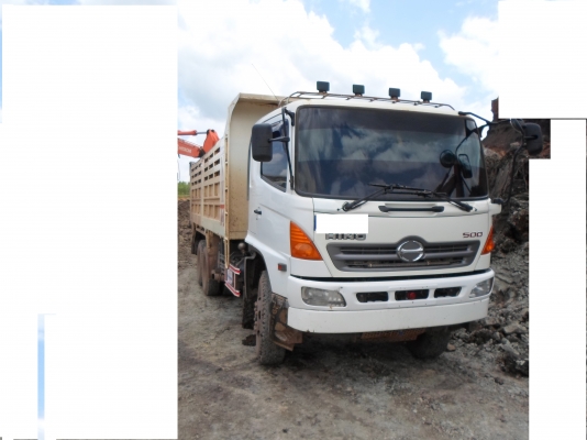 ขายสิบล้อ HINO MEGA Euro3 344แรงม้า กะบะเสรีชัย ดั้มเสาอากาศ