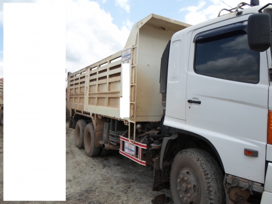 ขายสิบล้อ HINO MEGA Euro3 344แรงม้า กะบะเสรีชัย ดั้มเสาอากาศ