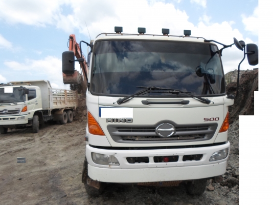 ขายสิบล้อ HINO MEGA Euro3 344แรงม้า กะบะเสรีชัย ดั้มเสาอากาศ