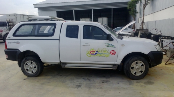 ขายด่วนๆ รถกระบะ TATA แค๊ป พร้อมหลังคาแครี่บอย ถังแก๊สจากโรงงาน 3 ถัง