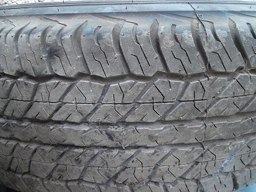 ขายยางอะไหล่+กะทะดำ GRANDTRER ยาง 255/70 R16