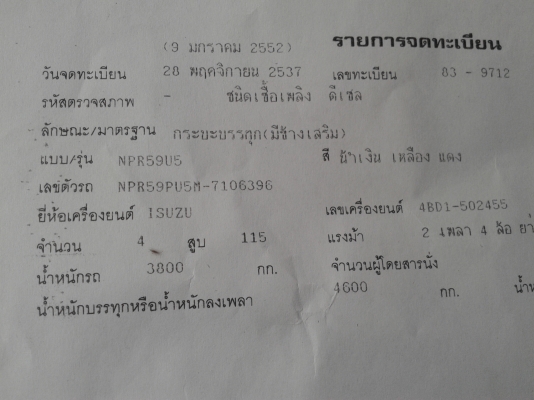 ขาย 115 แรง ปี37 ยาว 5เมตร
