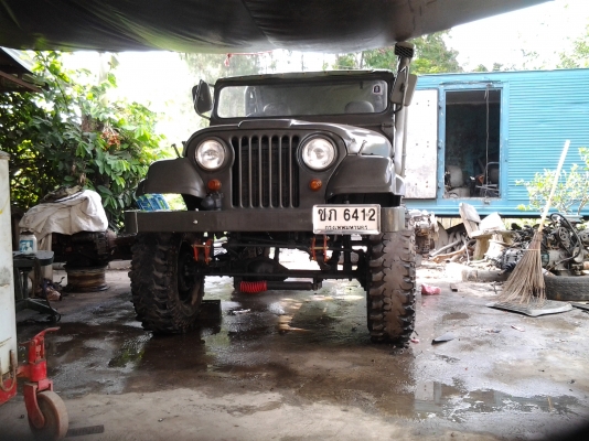 รถจิ๊ป CJ5 เครื่องมาสด้าดีเซล 4x4 ยกสูงเทินเพลา พวงมาลัยเพาเวอร์ ขายถูกครับ 150,000 บาท (No book)