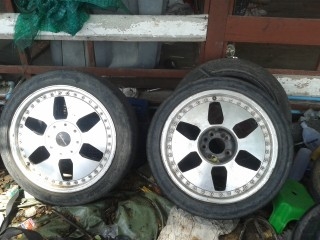 ขายแม็ก18-1คู่4/114-5/114พร้อมยางDUNLOP225/45/09