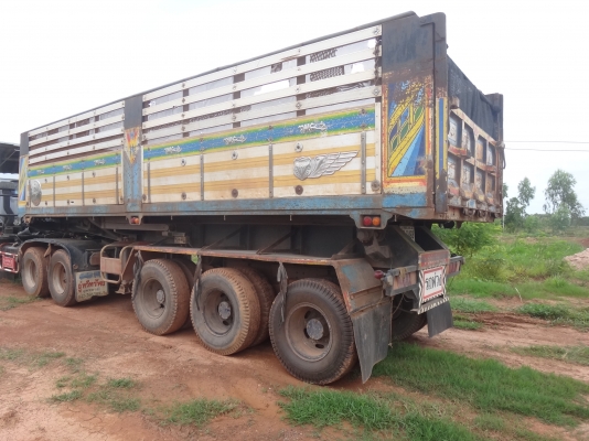 ขายด่วน  หางเทลเลอร์ดัมพ์  อู่สหกิจ   สามเพลา  ยาว 8 .50 เมตร  พร้อมใช้งาน