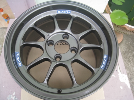 ขายล้อแม็กใหม่ Rays RF1 (K-Speed) 15"x 8" et25 4รู100 แถมจุ๊บRays และน๊อตRays ฟรี