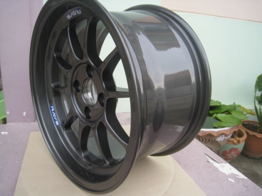 ขายล้อแม็กใหม่ Rays RF1 (K-Speed) 15"x 8" et25 4รู100 แถมจุ๊บRays และน๊อตRays ฟรี