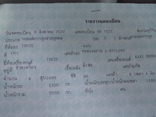 ขายรถกะบะอีซูซุปี37 พวงมาลัยเพาเวอร์ สภาพสวย พร้อมใช้งานคับ ขายรถกะบะอีซูซุปี37 พวงมาลัยเพาเวอร์ สภาพสวย พร้อมใช้งานคับ