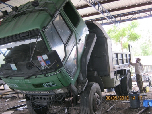 ขายรถบรรทุกหกล้อดั้ มิซูบิชิ FK 457H เครื่อง6D16 เครื่อง 220 แรงม้า เทอร์โบ