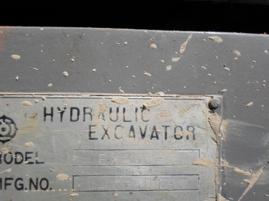 ขาย แบคโฮ HITACHI EX200-5 รถสวย เอกสารเล่มทะเบียน