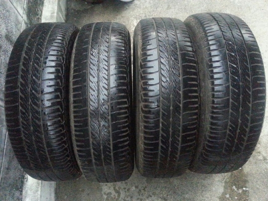 กะทะJazz15" 4รู100 + ยาง Goodyear 175/65/15 ปี10 ใช้งานมาน้อยดอกโคตรสวย