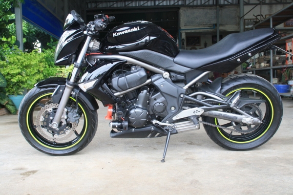 ขาย ER 6 N ปี 2009 เครื่องดี แต่งมานิดหน่อย ทะเบียนเต็มพร้อมโอน 169000