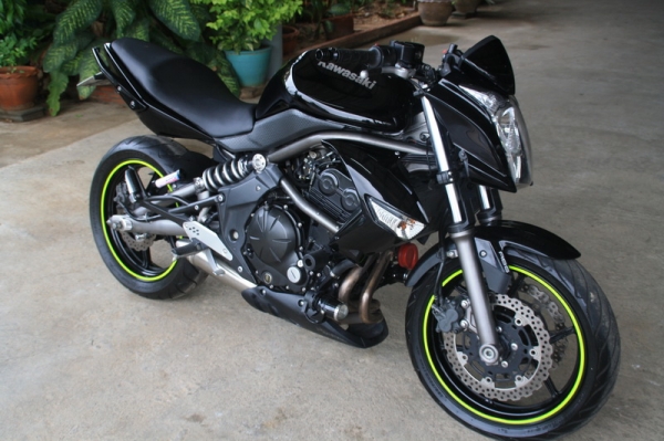 ขาย ER 6 N ปี 2009 เครื่องดี แต่งมานิดหน่อย ทะเบียนเต็มพร้อมโอน 169000