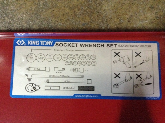 บล็อกชุด ขนาด 6 หุน 23 ตัวชุด KingTony บล็อกชุด ขนาด 6 หุน 23 ตัวชุด KingTony