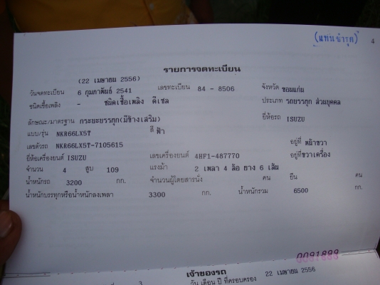 ขาย 6 ล้อ NPR 110 แรง ฝาขาว / ปี 2541 ( รถห้างแท้ )