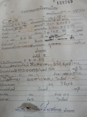 ขายเล่มทะเบียน SUZUKI K-125  สนใจติดต่อโทร.081005-8785