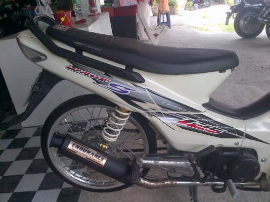 ขาย!เวฟ100 จัดสภาพ  รถแต่งสวยเครื่องเดิมแน่นๆ ปั๊มดิสแมมโบ้ ท่อสูตเอ็นโดล้าน ล้อเงินคู่ ปี46 รถเครื่องเดิมแน่นๆ  พร้อมใช้ ทะเบียน+เอกสารโอน ภาษี52