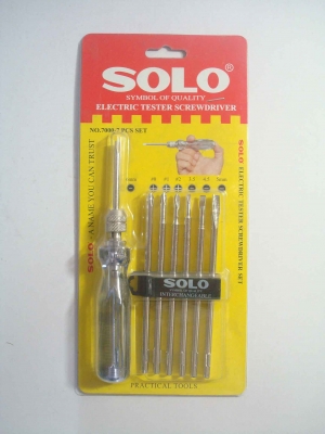 ไขควงวัดไฟ SOLO 7 ตัวชุด