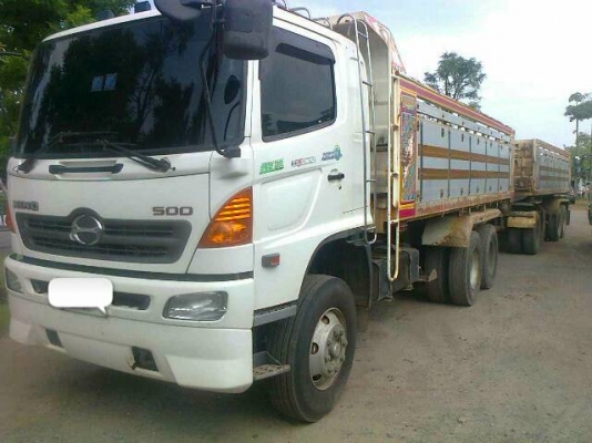 ขายรถ 22 ล้อดัมพ์พ่วงแม่-ลูก HINO MEGA 344 ปี 2552 ลูกพ่วงดัมพ์ 3 สามคานแท้กระบะยาว 7 เมตร จัดไฟแนนซ์ได้ 2500000 ราคา 3100000