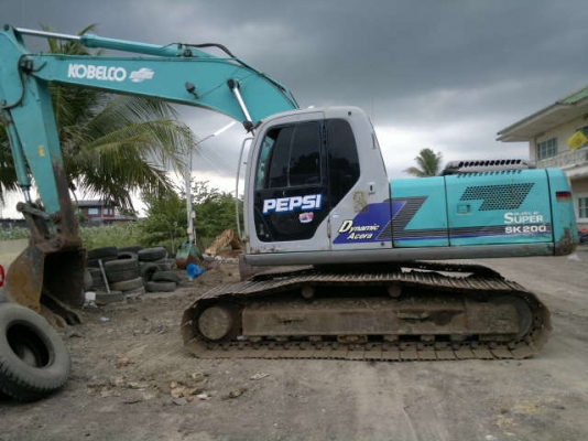 ขายรถแบคโฮ KOBELCO SK200-YN-10 ซีเรี้ยล.40457 เอกสารใบแจ้งจำหน่าย เอวแน้น ไฟฟ้าครบ รถสวย ราคาย้อมๆรีบจองด่วน