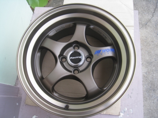 ขายล้อแม็กใหม่ W Work S1r 15"x หน้า 7.5 et38 หลัง 8.5 et25 4รู 100  พร้อมจุ๊ป Rays (081-3747940)