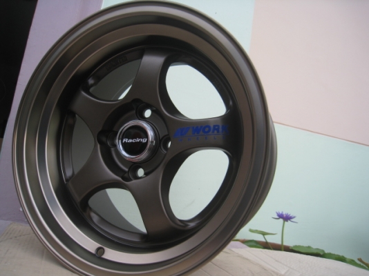 ขายล้อแม็กใหม่ W Work S1r 15"x หน้า 7.5 et38 หลัง 8.5 et25 4รู 100  พร้อมจุ๊ป Rays (081-3747940)