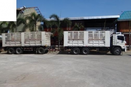 ขาย Hino Mega S500 แม่ลูกไม่ดั้ม เครื่อง 380 กระบะสามมิตร สวยมาก โทร 088-4501277