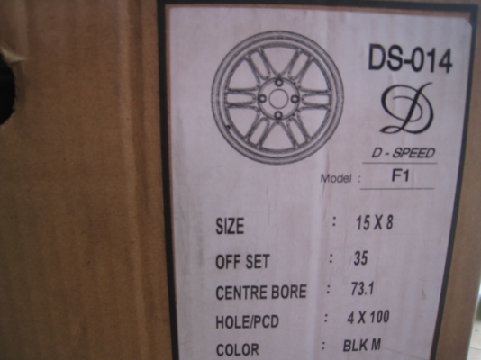 ขายล้อแม็กใหม่ RPF1 15"x8" et 35 4รู100 พร้อมจุ๊ป Rays  (081-3747940)
