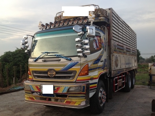 ขายรถสิบล้อพ่วงแม่ลูกดั้ม HINO MEGA 260 แรง สวยจัด ยางเรเดียนทั้งหมด
