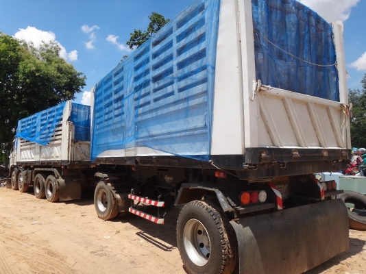 ขาย สิบล้อพ่วง  แม่-ลูก ดัมพ์  HINO  MEGA 320   ปี 48  กระบะสามมิตร  ยางเรเดียลทุกเส้น  สภาพเดิมๆ  พร้อมใช้งาน