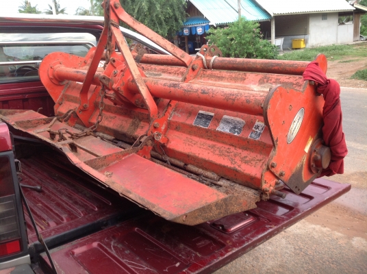 ขายด่วน โรตารี่ ตีดิน ติดรถไถคูโบต้า 47 แรง ตราช้าง 9แถว กว้าง1.80ม.